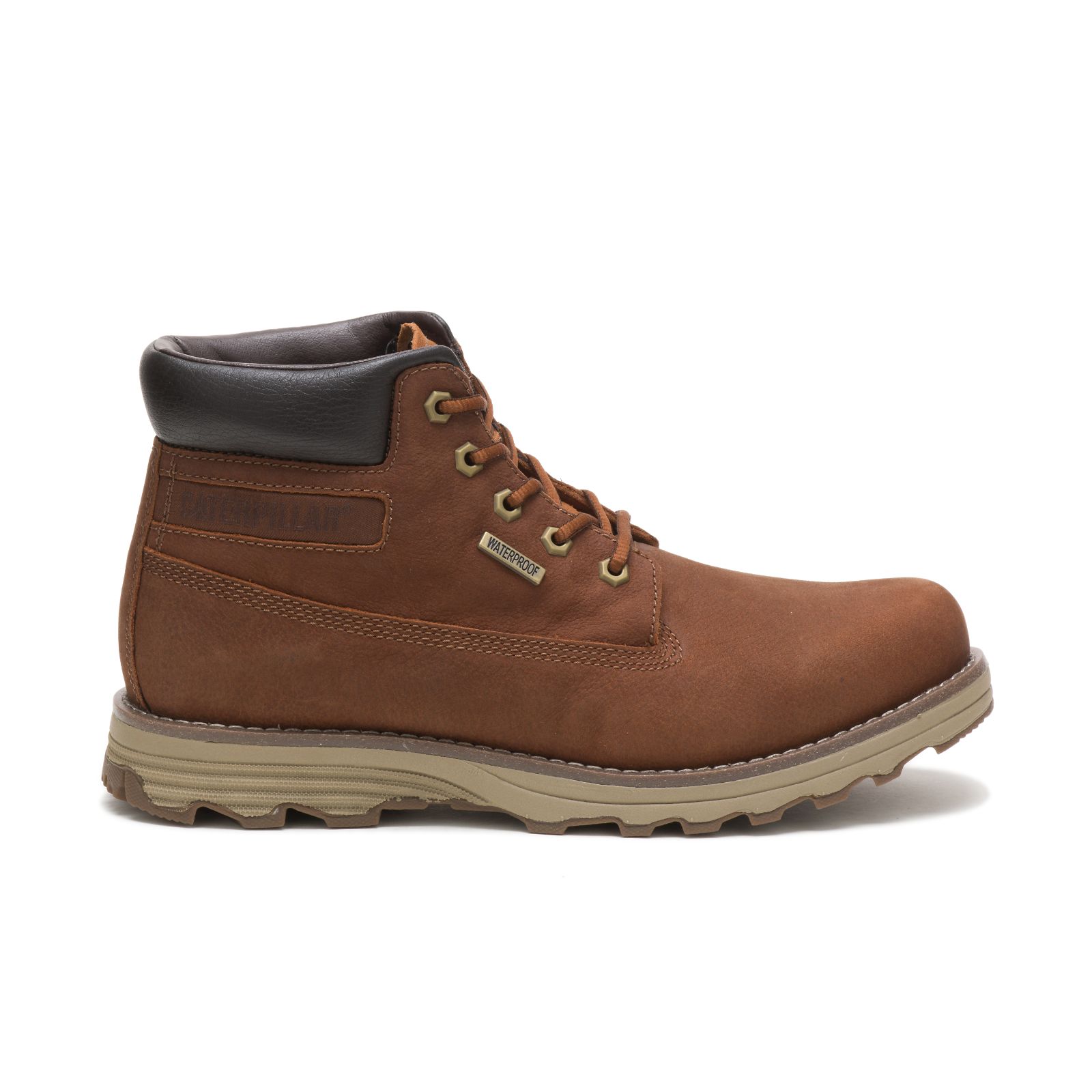 Men's Caterpillar Founder Waterproof Thinsulate™ Waterproof Boots Brown Ireland FXGV19284